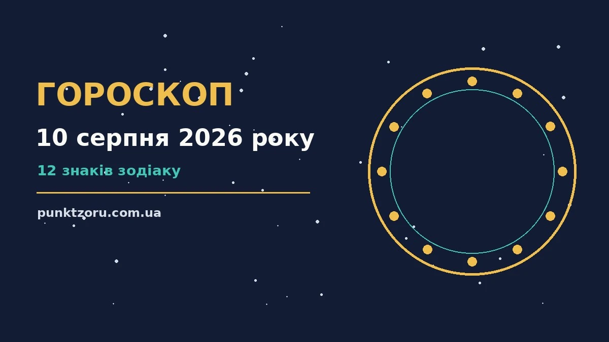 Зодіакальна ілюстрація понеділка 10 серпня 2026: зосереджені планети, нотатки, кава і покупки на столі