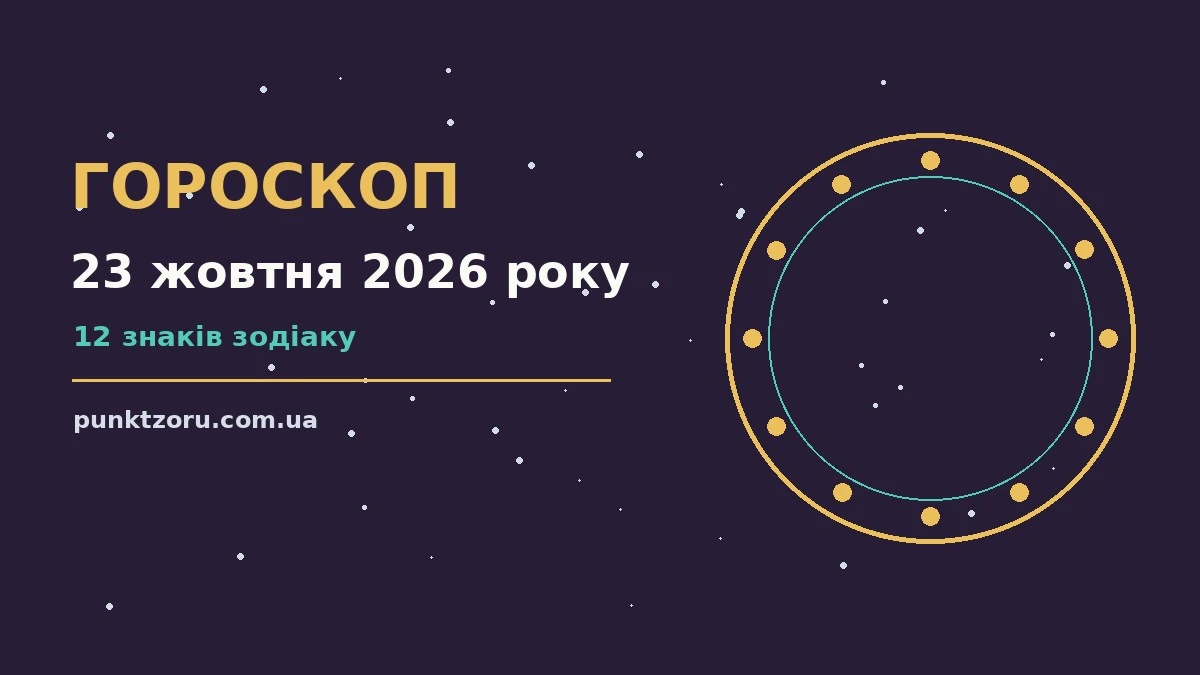 Гороскоп на 23 жовтня 2026 року, п'ятниця, настрій, покупки і домовленості